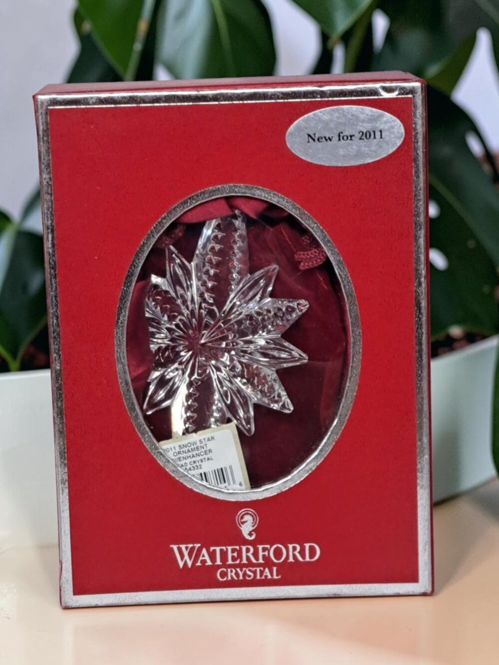 Waterford Crystal 2011 Crystal Snow Star 6" Ornament New in Box